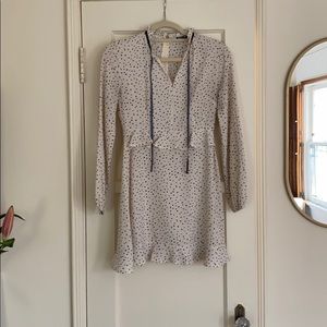 Polka Dot Dress with Velvet Tie